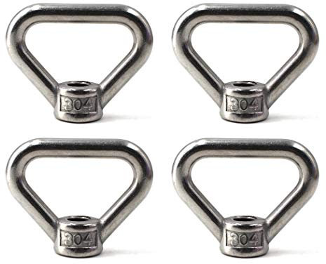 4 Stück M12 Lifting Eye Nut Ring Dreieck Form Gewinde Augenmutter 304 Edelstahl Mutter