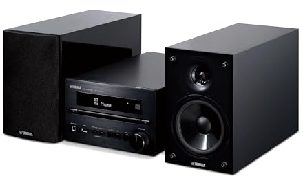 Yamaha MCR-B370DBLPB, Sistema Micro Hifi, USB, Nero/Nero