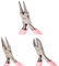 SUNNYCLUE Lot de 3 Mini Pinces à Bijoux 7,6 cm de précision Professionnelle pour la Fabrication de Bijoux - Pince coupante latérale, Longue chaîne de Nez avec coupeur, Pince à Bec Rond, Rose