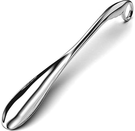 lalafancy Schuhlöffel Lang 61cm aus Aluminiumlegierung, Silber | Schuhanzieher Lang Mit Ergonomischer Form Sehr Stabile Ausführung für Mann, Frauen, Senioren, mit Aufhängeloch