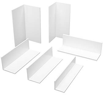 2 Meter | Winkelprofil | gleichschenklig | PVC | weiß | Hexim | HJ 327