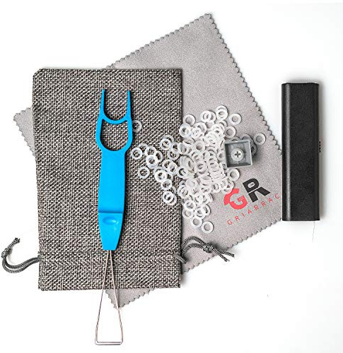 Griarrac Mechanical Keyboard O Ring Switch Dampener with Keycap Puller Remover Brush Accessory Bag, for Cherry MX Kailh Box Gateron 40A-L (150pcs)