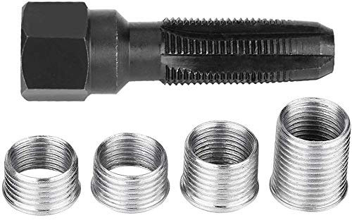 5pcs Kit de réparation de filetage de bougies 14MM Bougie d'allumage 4 Inserts