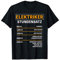 Elektriker Stundensatz Stundenlohn Lustig Elektrizität T-Shirt