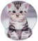 Jahosin Mouse Pad with Wrist Support Rest, Cute Kitty Ergonomic Wrist rest, Comfortable Memory Foam anti-skidding Wrist Pad for Computer and Office (25x23 cute cat)