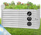 Blumfeldt Fioriera da Esterno, Orto Verticale Rialzato da Esterno per Balcone e Giardino, Mini Orto Rialzato per Piantine, Giardino Verticale da Esterno, Impermeabile 1800L, 200 x 90 x 100cm (Argento)