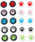 2 x süße Katzenkralle Daumensticks Kappe Joystick Cap Thumbsticks Cover für PS5 PS4 Slim Pro PS3 Xbox One X S Elite Switch Pro Xbox 360 Wii u Controller Game Silikon Gummikappe (Pink 2)