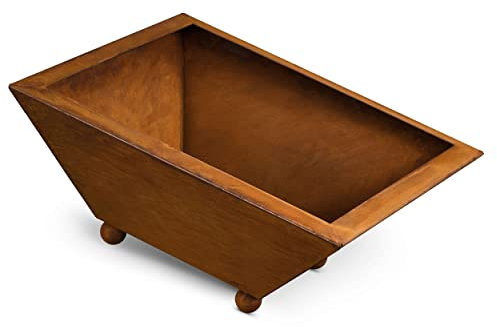 Rostikal Blumenschale 40 x 40 cm, 15 cm tief Rost Deko Schale Edelrost Gartendeko Vintage Dekoschale