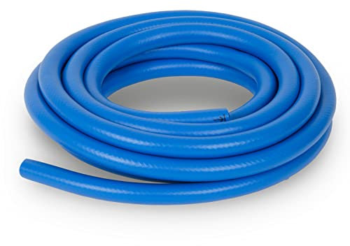 EBERTH Druckluftschlauch Gewebeschlauch Luftschlauch in 5m Länge, Kompressor Schlauch mit 10mm x 14,5mm Durchmesser (innen x außen) und 20 bar Arbeitsdruck, Druckluft Werkzeug Zubehör ohne Kupplung
