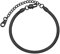 FOCALOOK Gourmette Femme Noir Ajustable Chaîne Bracelet à Maille Serpent Plat 3mm