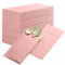 50er-Pack Einweg-Servietten im Leinen-Look mit integrierter Bestecktasche, Rosa, vorgefaltet, stoffähnliche Papier-Servietten für Abendessen, Hochzeiten oder Partys [Besteck nicht enthalten]