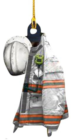 Dekoration 2022 DIY Anhänger Dekoration Anhänger Personalisiert 2022 Weihnachten Weihnachten Feuerwehrmänner Hängesessel Befestigung Holz (A, One Size)