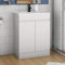 MYB Vanity Unit and Sink 600mm for Bathroom White 2 Doors Soft Closing Cabinet