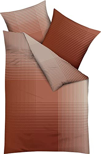 Kaeppel Bettwäsche Master Feinbiber Terra Größe 135x200 cm (80x80 cm)