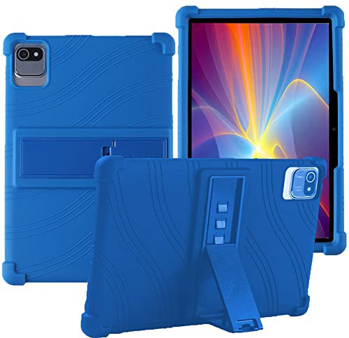 YHFZR Coque pour MB1001 Tablet 10.1, Silicone Antichoc Léger Housse avec Stand pour Moderness MB1001/Okaysea 10.1,for HAPPYBE/ANYLAKE/Freeski OLEXEX Bestski/Velorim/CZZ/ZZB 10 Pouce, Bleu foncé