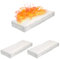 ZYWUOY Esponja de cerámica, 3 piezas de calcio-magnesio-silicato Fibras Firplace Firebox Seguridad Bio fuego para bioetanol Chimenea 30 × 10 × 1 cm