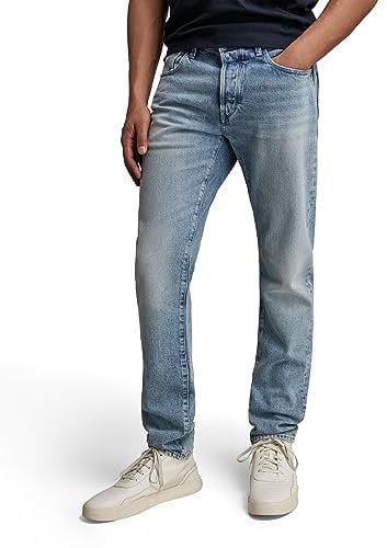 G-Star Herren 3301 Slim Fit Jeans, Blau (vintage olympic blue 51001-D434-D905), 32W / 34L