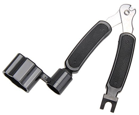 Josenidny Integrated Bridge Pin Puller for Acoustic Instruments Pro Winder String Winder & Cutter Guitar Banjo Mandolin Tool