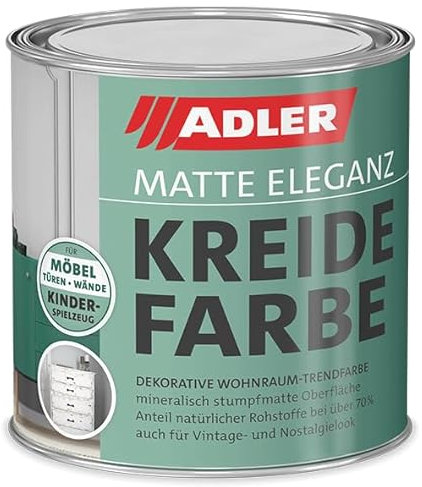 ADLER Vernice a gesso AS 06/2 Angelica 375 ml, beige, per mobili, opaca, shabby chic