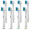 Benfosh Ersatz-Zahnbürstenkopf Kompatibel mit Oral B, für Vitality, Professional Care, Triumph, Advance Power, White + Clean, 3D Excel, 8 Stück für zahnbürstenaufsatz