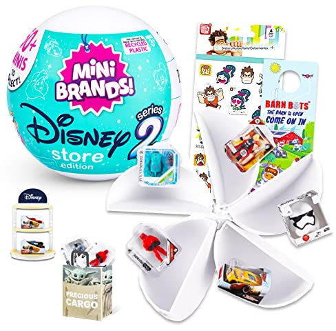 Disney Mini Brands Series 2 Mystery Toys – Disney Collectibles Bundle mit Disney Mini Toys Mystery Set Featuring Disney, Star Wars, Marvel Plus Stickers, More | Disney Party Favors