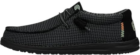 Hey Dude GEMÜTLICH Blucher Mann Wally Sport MESH SCHWARZ Talla 42
