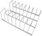 2 Soportes para Platos, Organizador de Tapa de Olla, Estante de Secado de Cuenco de Acero Inoxidable, Organizador de Sartenes, Estante de Productos Básicos, Cuenco de Mesa,