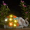 Yeomoo Elefant Deko mit Solarlampen Gartendeko für Draußen - Solar Tier Gartenfiguren mit Sukkulenten Lichterkette Afrika Deko Wohnzimmer - Geschenke für Mama Frauen Männer Garten Balkon Deko