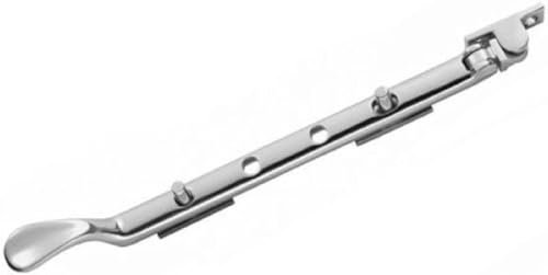 GENUEN® Victorian Window Casement Stay 254mm (10) + Screws (Satin Chrome)