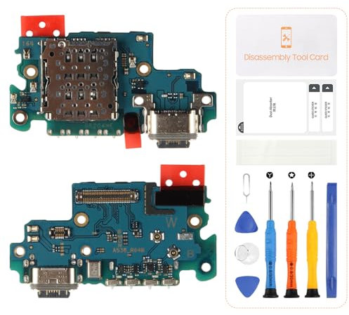 SRJTEK Dock Connector USB Replacement For Samsung Galaxy A53 5G Charging Port A536 Headphone Port SM-A536B -Microphone/Audio Jack/Antenna-Type C Repair Kits