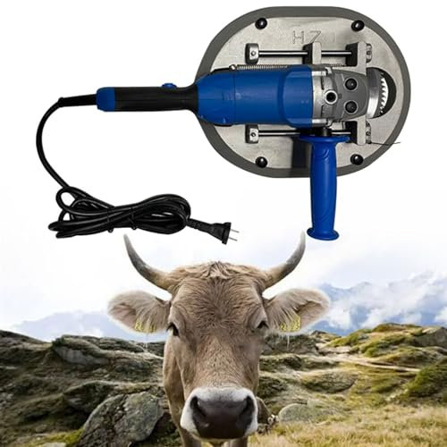 lwjunmm Tragbarer Enthorner,elektrischer Enthorner für Rinder,220 V,1700 W,elektrischer Enthorner für Ziegen,Viehzuchtausrüstung und Viehhaltungswerkzeug für Rinder und Schafe,Green