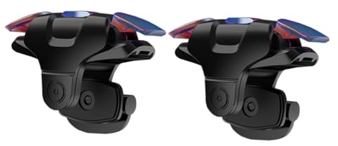 CIYODO Handy Spielauslöser für Smartphone, Kunststoff, Schwarz, 1 Paar | Controller für Handy, Leichtes Zubehör, Installieren, Tragbar, für Mobiles Spielen