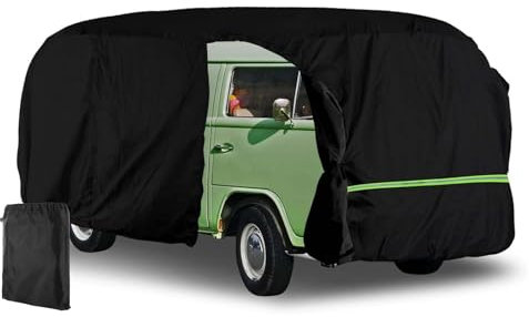 Abdeckplane Auto, Vollständige Autoabdeckung Ersatz für Type 2 T1 T2 T3 1950-1992 300D Wetterfest UV Beständig Autoabdeckung Vollständiger Garagenersatz Ersatz für V-W Bus Westfalia Camper