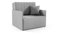 LIKMA Grau Kord 1 Sitzer Sofa mit Schlaffunktion Olita 87 cm Schlafcouch mit Kissen Komplett Montiert - Easy Clean Moderne Wohnzimmer Couch - Sofa mit Bettfunktion - Schlafsofa Stoff: Anafi 2