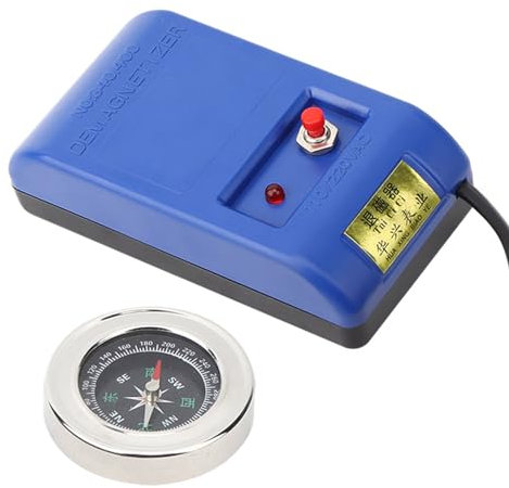 Cocoarm Uhrenentmagnetisierer, Professioneller Uhrenentmagnetisierer, Elektrische Entmagnetisierungswerkzeuge, Kompass-Set für Uhrenreparatur-Entmagnetisierer