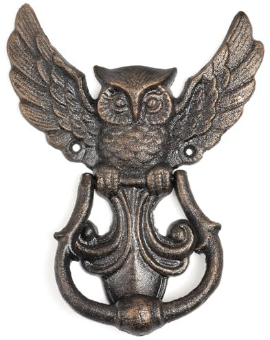 Hu - Hu - Hu - Gong - Heurtoir de porte - Décoration de porte pour porte d'entrée/de garage - Cloche