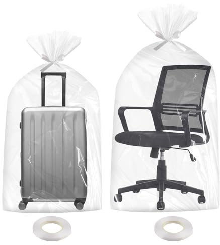 8 Pack clear storage bags,80x110cm 4pcs+90x120cm 4pcs,Giant Storage Bags,Flat Large Plastic Bags,Thickened and Sturdy,Moistureproof for Luggage,Furniture,Comforter,Chair,Plush Toys and More
