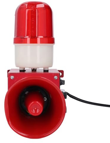 Sirena de Alarma Intermitente, Alarma de Luz y Sonido Industrial, Fácil Instalación, Construcción Robusta, Resistente Al Agua IP67, Cuentas de Luz LED Brillantes para Maquinaria