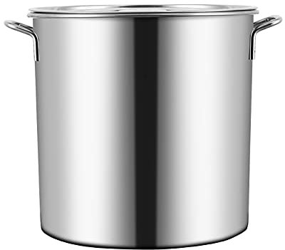 Olla de Acero Inoxidable para Hacer Cerveza casera, Mango Mejorado, Olla de Acero Inoxidable para Hacer Cerveza casera(31 * 31cm(20L))