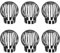 6PCS Gutter Downpipe Leaf Guard Wire Balloon, Gutter Guard Drain Pipe Cover, Plastic Drain Protector to Stop Leaves and Better Water Drainage