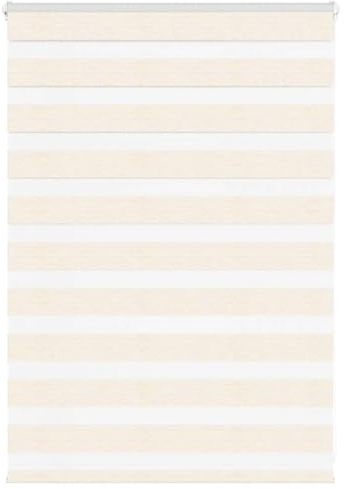 vidaxl zebra roller blinds - marble beige - 110x100 cm - polyester - light control - modern decor