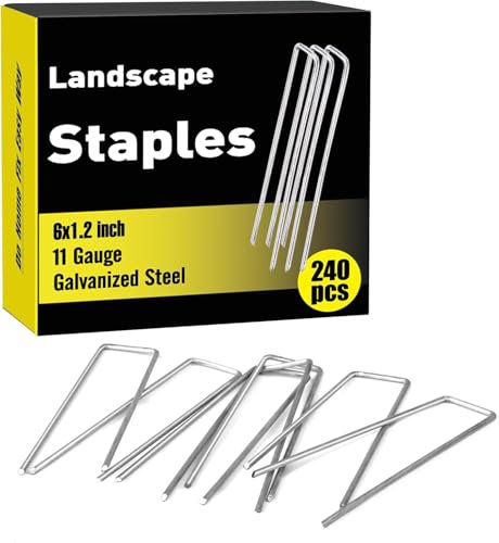 Erdanker Bodenanker Heringe Erdnägel Stabil - Erdanker Unkrautvlies Zeltheringe Stabile Bodenanker für Unkrautvlies Camping, Erdanker, Befestigung Zäunen, Kunstrasen, oder fürs Camping(100 Stück)