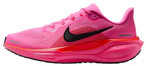 Nike Baskets Pegasus 41 pour Femme, Rose ludique/Noir cassé/Rose Hyper Rose/Pourpre Vif/Argent métallique, 35.5 EU