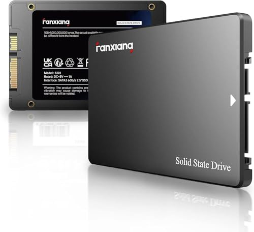 fanxiang S101 480GB SSD SATA III 6Gb/s 2.5 Unità a Stato Solido Interna, Velocità di Lettura fino a 540MB/sec, Compatibile con Laptop e PC Desktop(Nero)