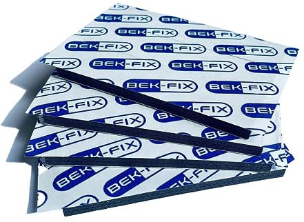 BEK-FIX® 12 Number Plate Double Sided Foam Adhesive Fixing Pads Sticky Pads 6mm Oversized