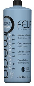 Felps Smoothing System Omega Zero Unique Without Formalin Cabelo Sensível 500ml/16.90 fl.oz