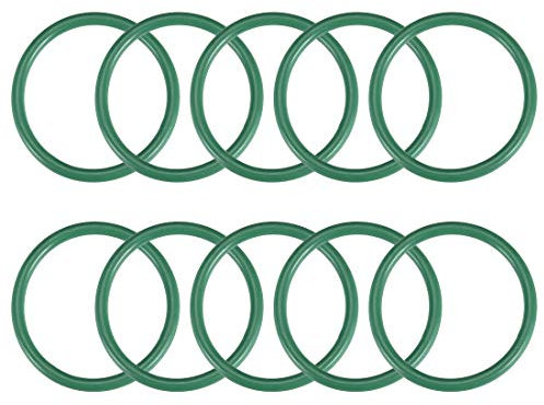 sourcing map 10St Fluorkautschuk O-Ringe FKM Dichtung für Maschinen Rohrleitung 42mm AD 35mm ID 3,5mm Breite Grün