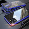 Aest Case For iPhone 11 Pro Max Magnetic Adsorption Technology Cover 360 Degree Front and Back Transparent Tempered Glass Ultra Thin Metal Shockproof Bumper - Blue