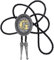 STARBRILLIANT Bolo-Krawatte Im Vintage-Stil, Buchstabe A Bis Z, Mit Rindsleder-Seil, Oval, Schwarz (G)