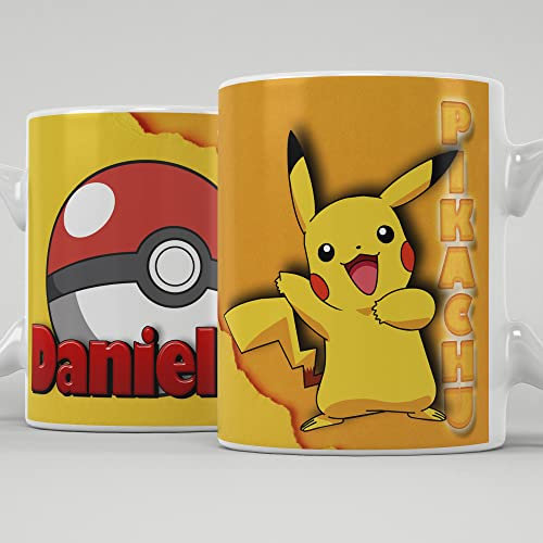 Taza personalizada con nombre, taza de cerámica calidad premium 350ml hecha a mano, regalo divertido, original y personal